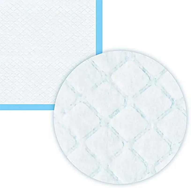 17.7" Blue Super-Absorbent Waterproof Dog Training Pad - 100-Count Extra Small