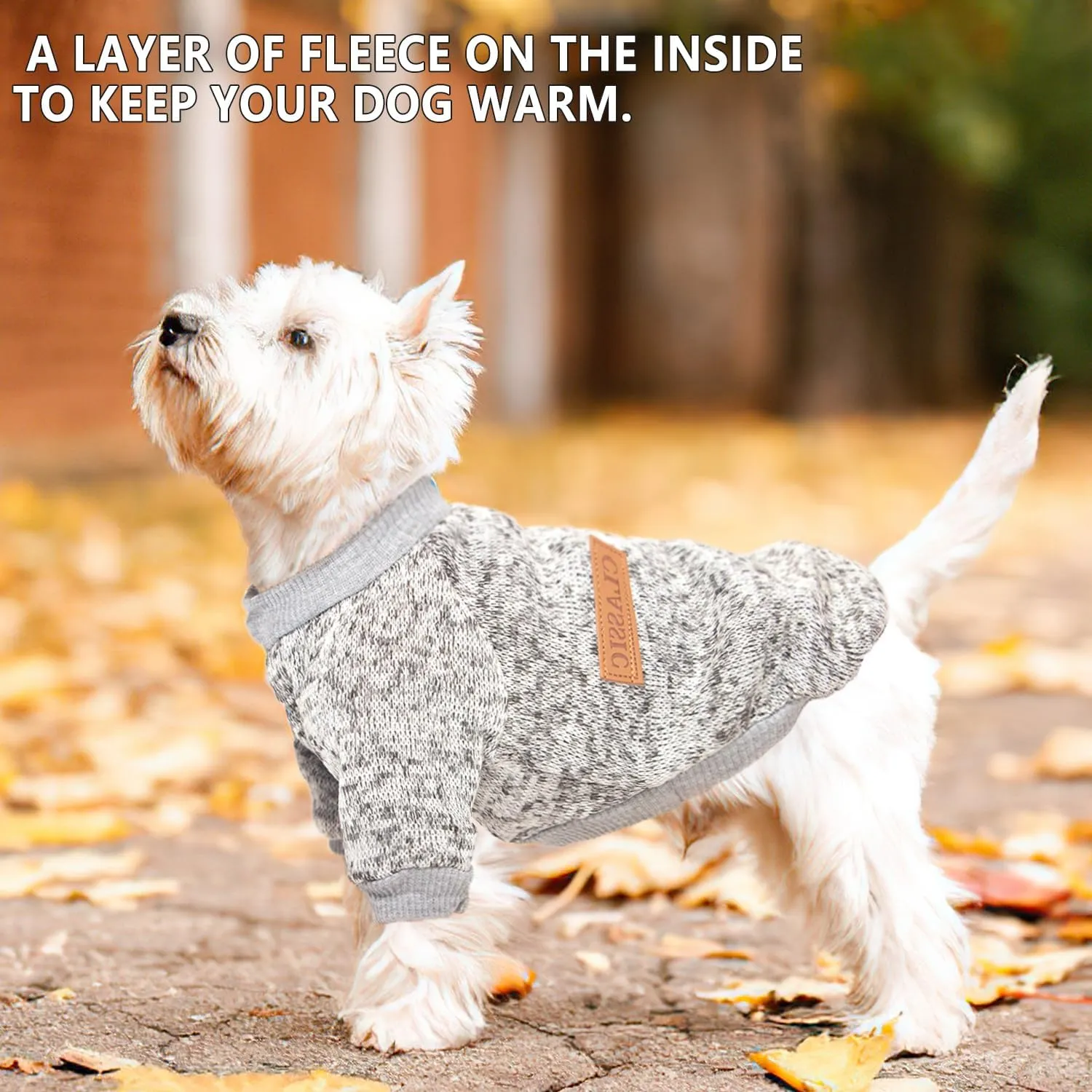 2 Pieces Dog Sweaters for Small Dogs Fall Winter Clothes Male Fleece Puppy Warm Thick Outfit Pet Sweater for Boy Girl Teacup Yorkie Chihuahua, XXS