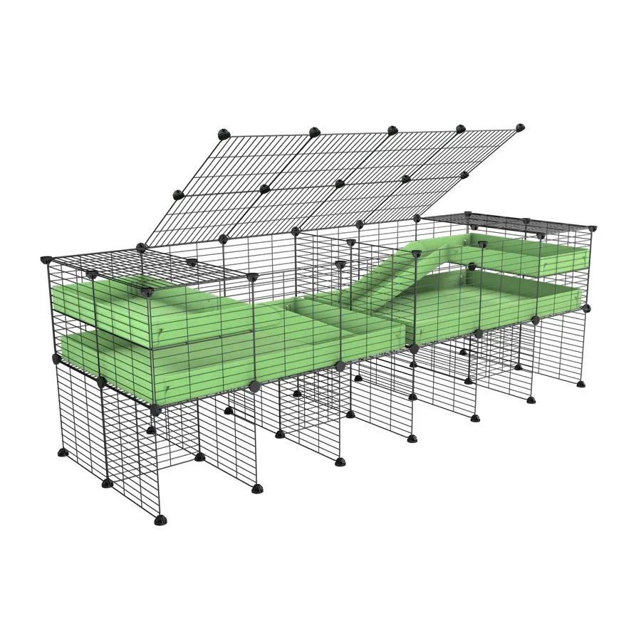 6x2 C&C Cage with Divider, Loft & Stand