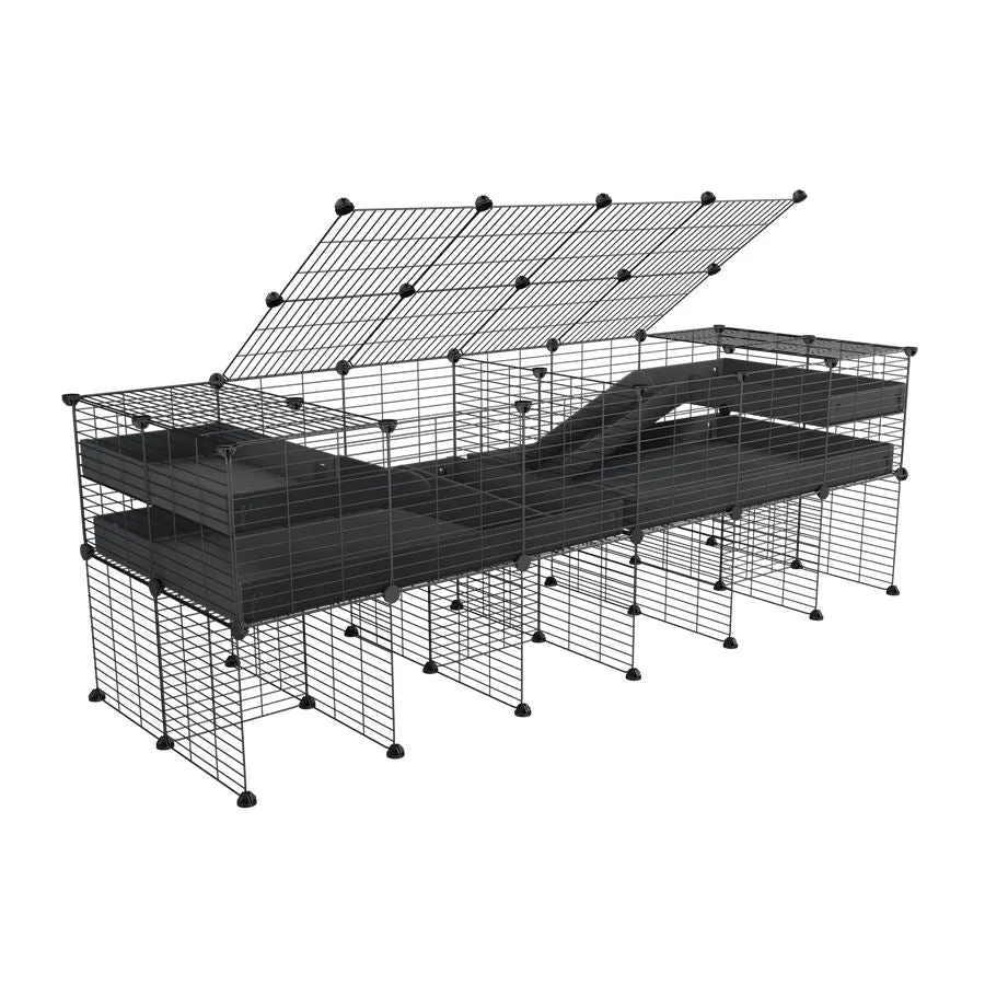 6x2 C&C Cage with Divider, Loft & Stand