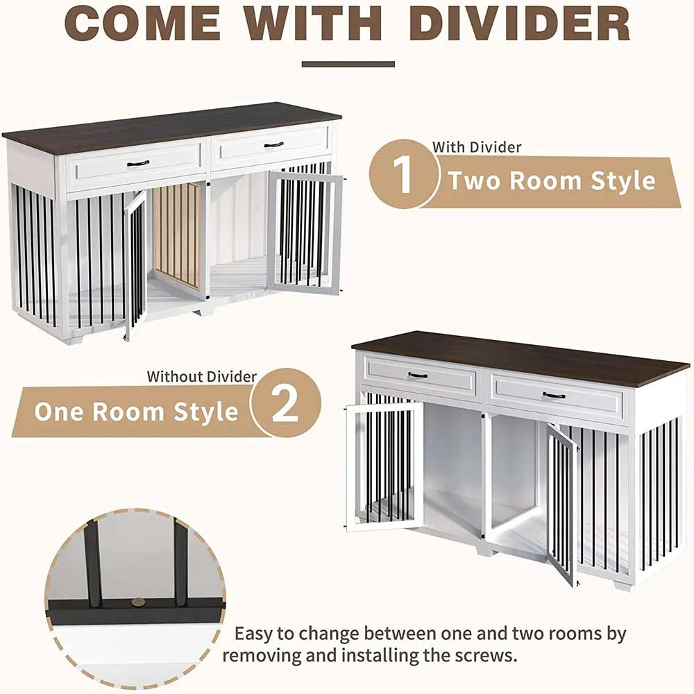 72.4" Large Dog Crate Furniture 150160