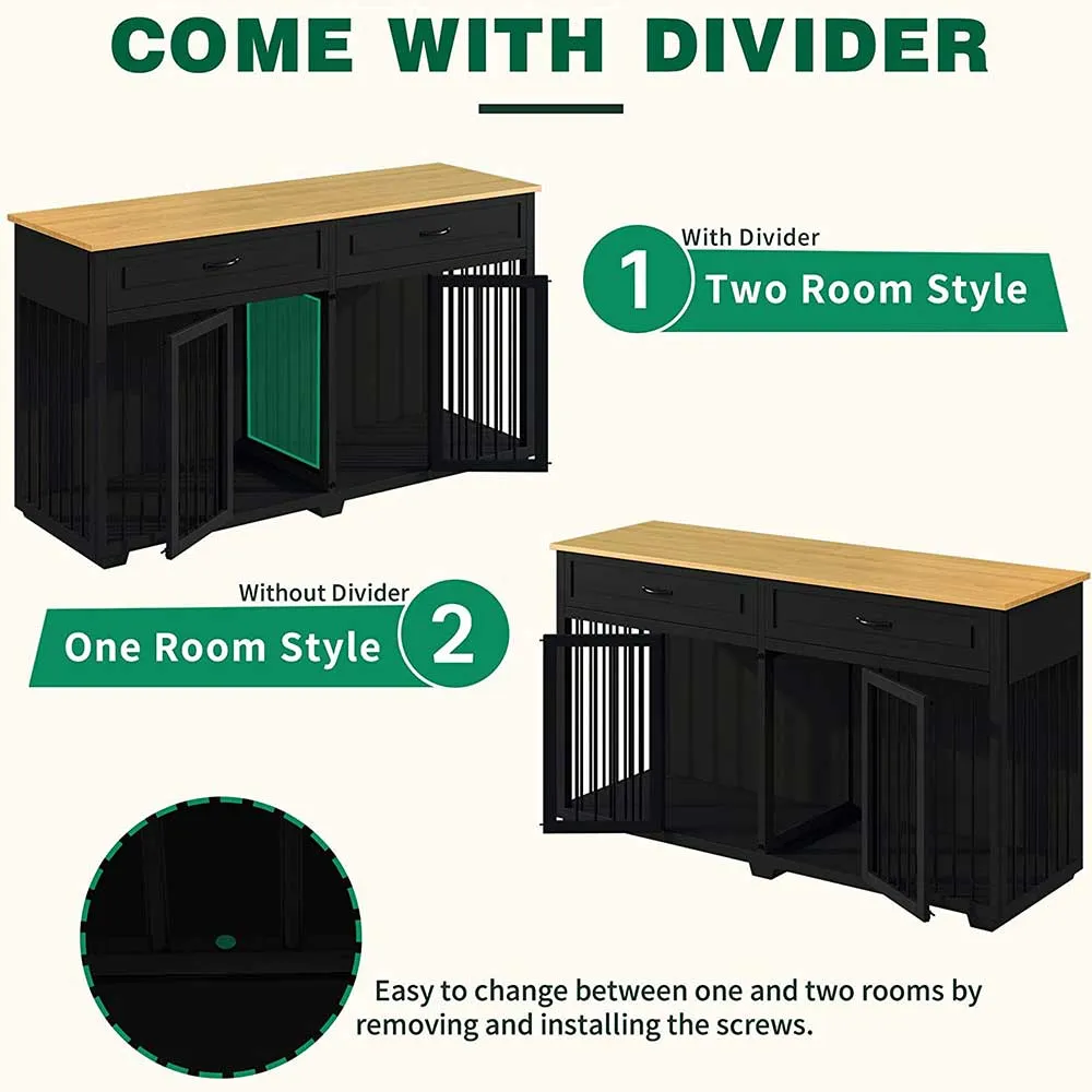 72.4" Large Dog Crate Furniture 150160