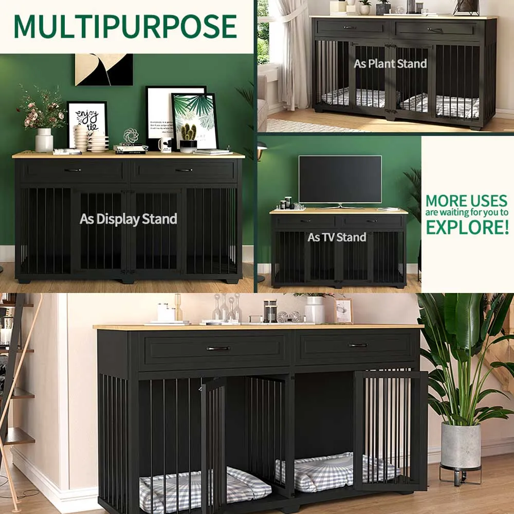 72.4" Large Dog Crate Furniture 150160