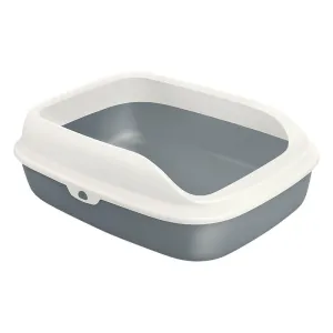 AllPetSolutions Grey Cat Litter Tray with Rim S / L