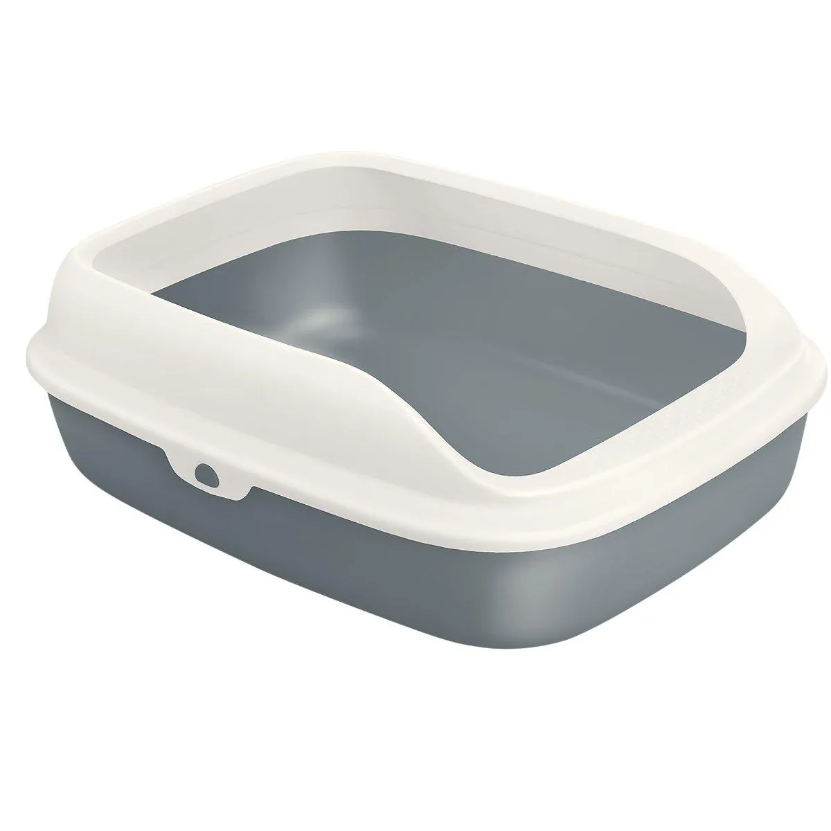 AllPetSolutions Grey Cat Litter Tray with Rim S / L