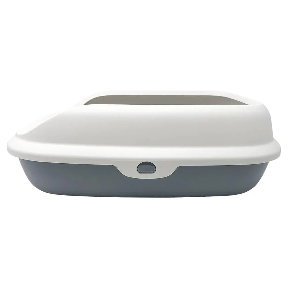 AllPetSolutions Grey Cat Litter Tray with Rim S / L