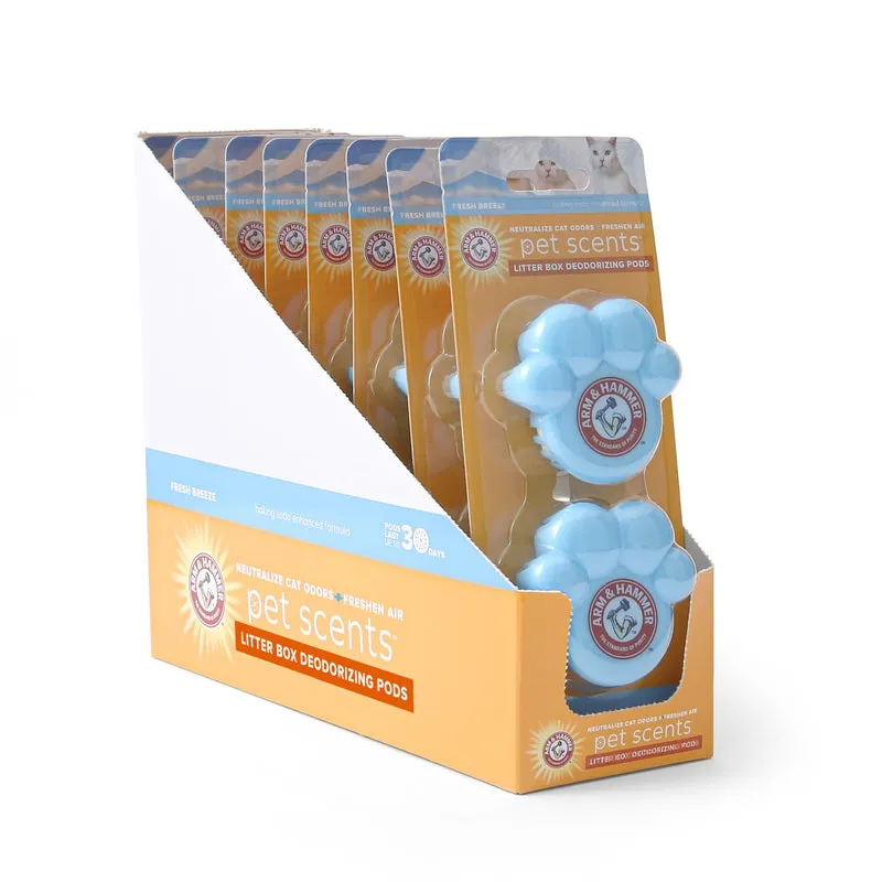 Arm & Hammer Litter Box Deodorizing Pod 2pk - 8pc PDQ