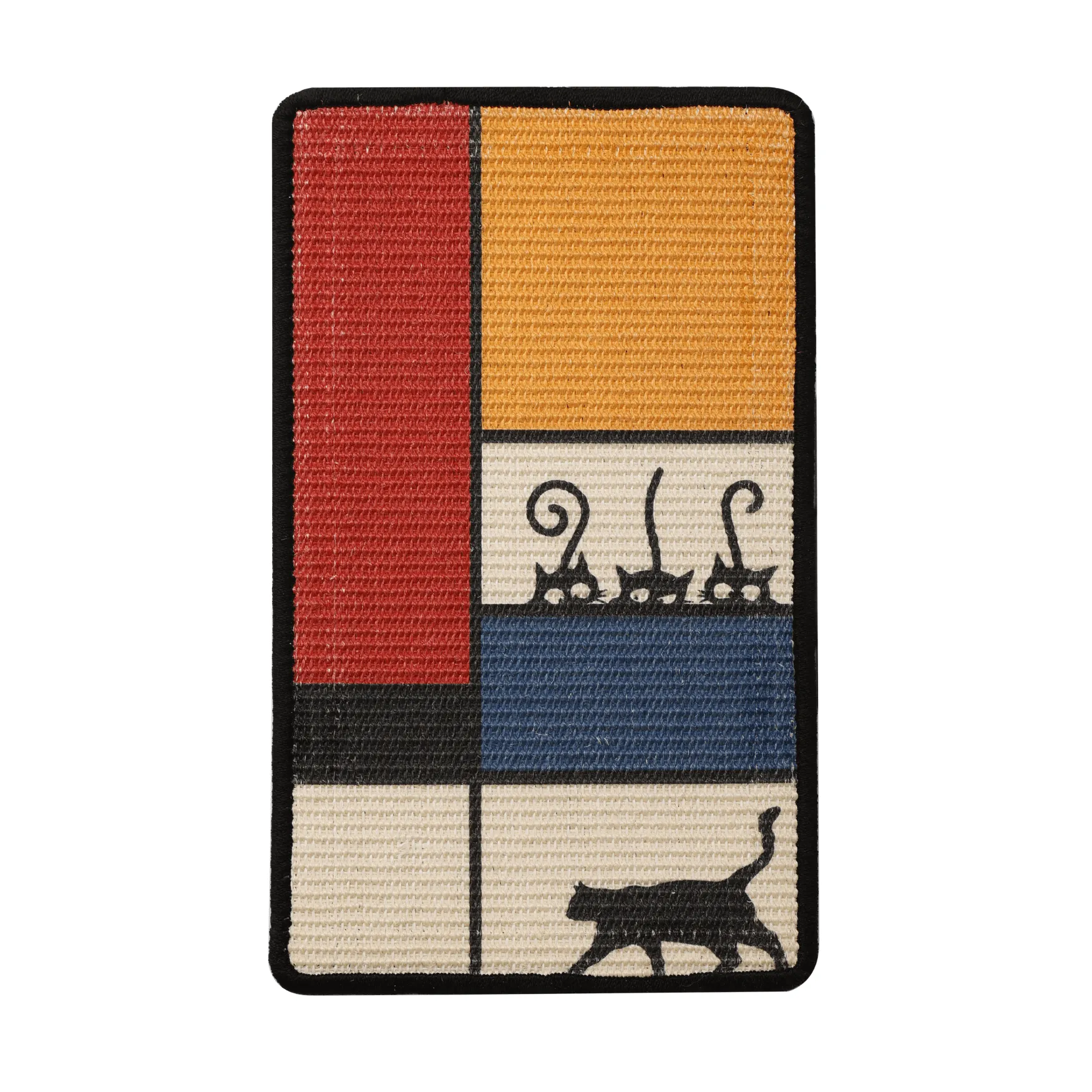 Art-Inspired Natural Sisal Scratching Mat