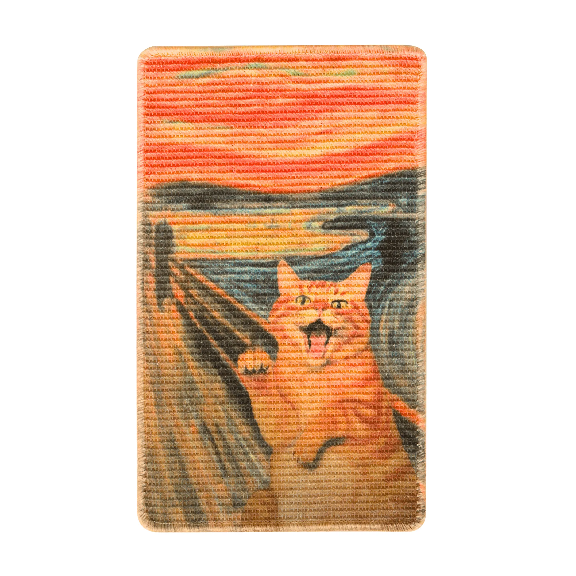 Art-Inspired Natural Sisal Scratching Mat