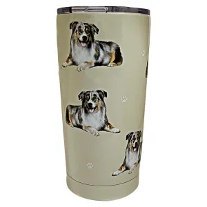 Australian Shepherd Stainless Steel 20 Oz. Tumbler