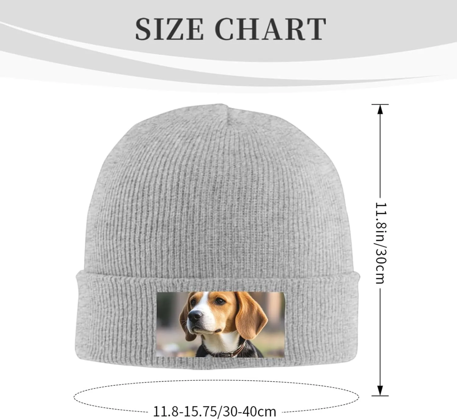 Beanie Hat for Women Men ovely Pet Dog Beagle Knitted Hat Warm Winter Hat