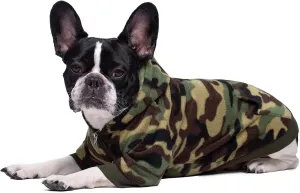 Camo French Bulldog Clothes Dog Hoodie Sweatshirts with Pockets for Small Dogs Puppy Chihuahua Coat Clothing Pet Cat Hoodie Fleece Dog Sweaters Costume