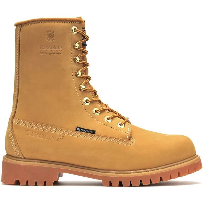 Carolina Men's Journeyman 8" Steel Toe Waterproof Insulated Work Boot -Yellow- CA7545