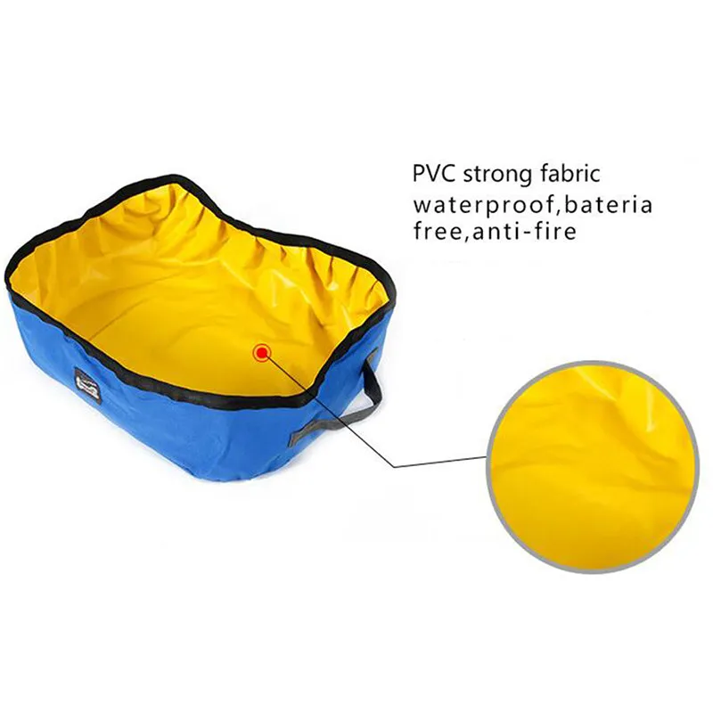 Cat Bedpans Portable - Outdoor Cat Litter Box Foldable Travel Cat Litter Pan