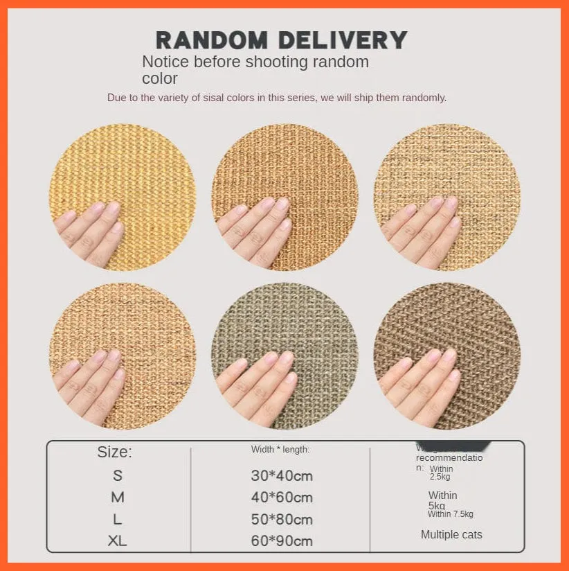 Cat Scratcher Sisal Mat Board For Sharpen Nails | Cat Toys Furniture Protector