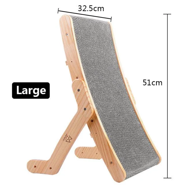 Cat Solid Wood Scratching Board