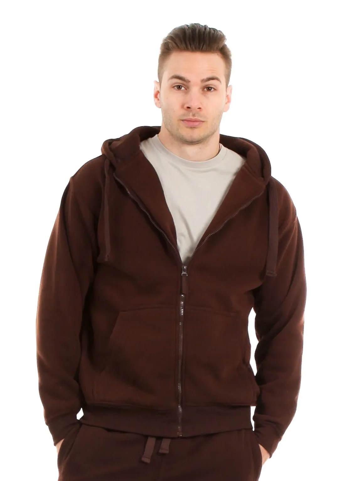 Classic Zip-Up Hoodie – Warm Fleece, Perfect for Any Season