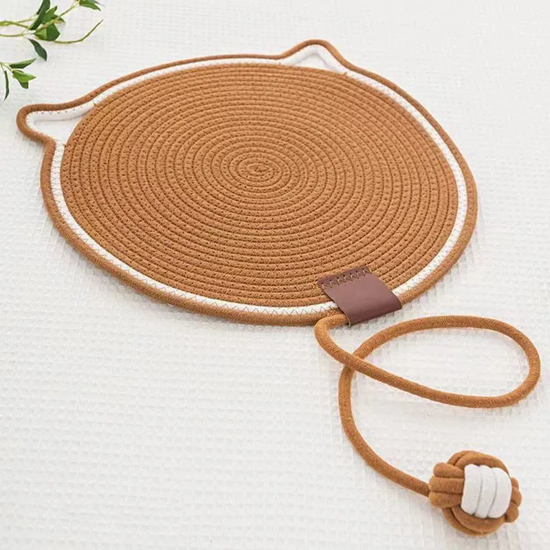 Cotton Rope Cat Scratcher Mat for Nail Care