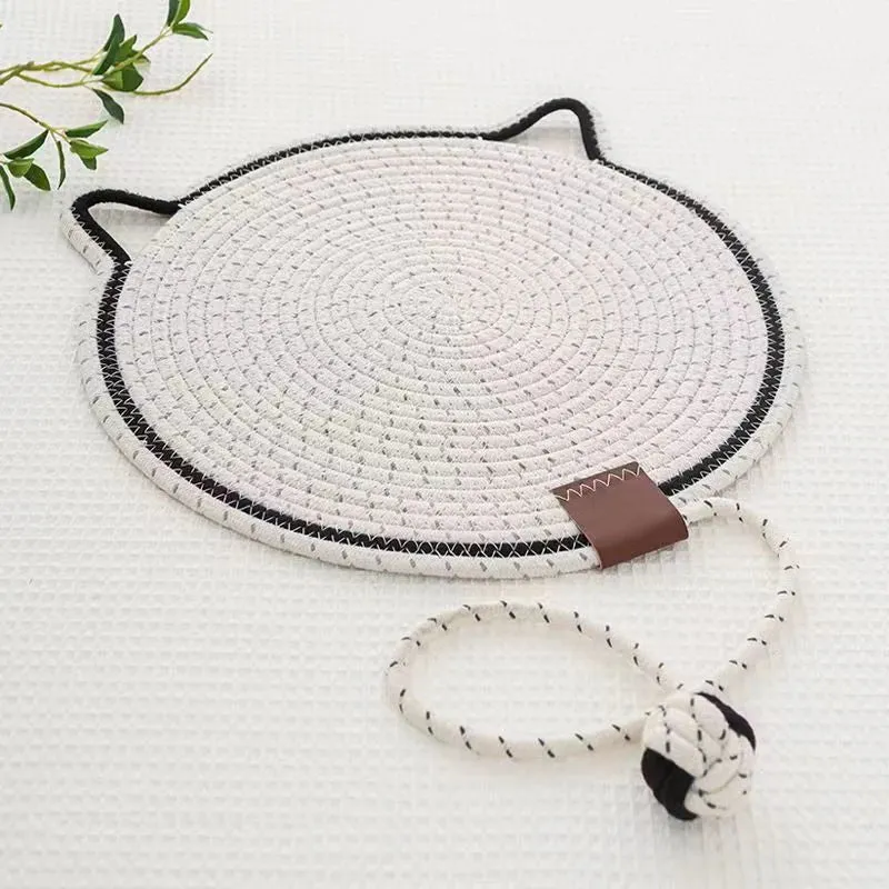 Cotton Rope Cat Scratcher Mat for Nail Care