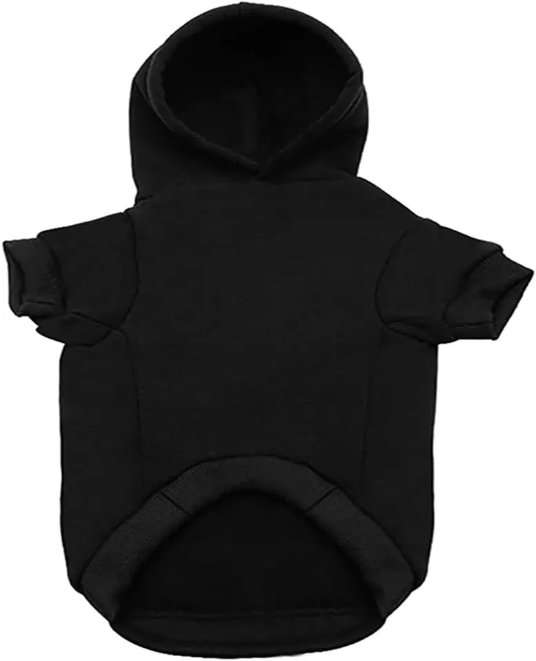 Dog Hoodie Dog Hoodies for Small Dogs Clothes I Love My Mom Fleece Sweater Winter Sweat Shirt Warm Cotton Dog Hoodie for Small Dog Cat Mom Black M