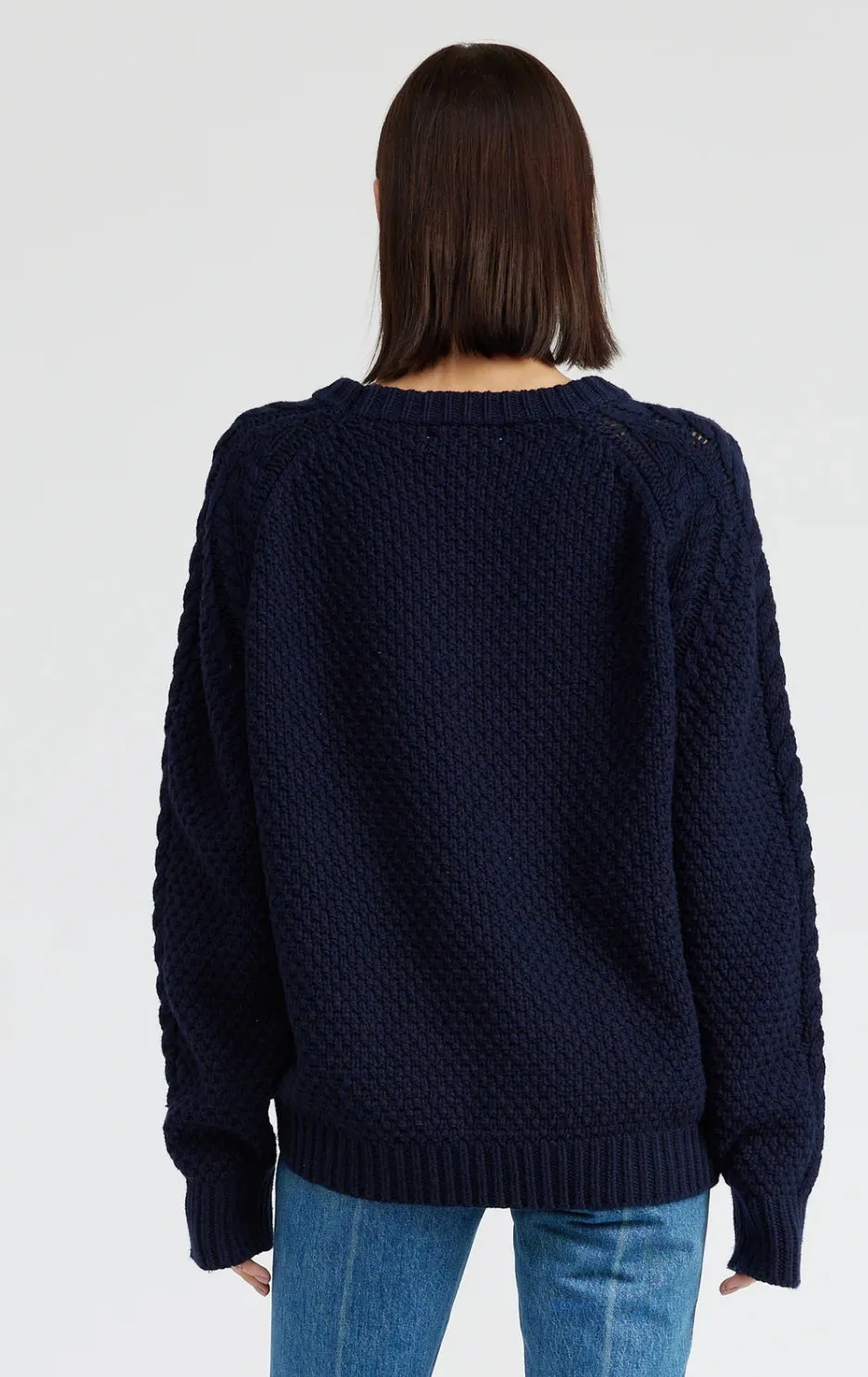 En Saison Spencer Cable Knit Sweater