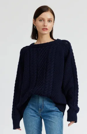 En Saison Spencer Cable Knit Sweater