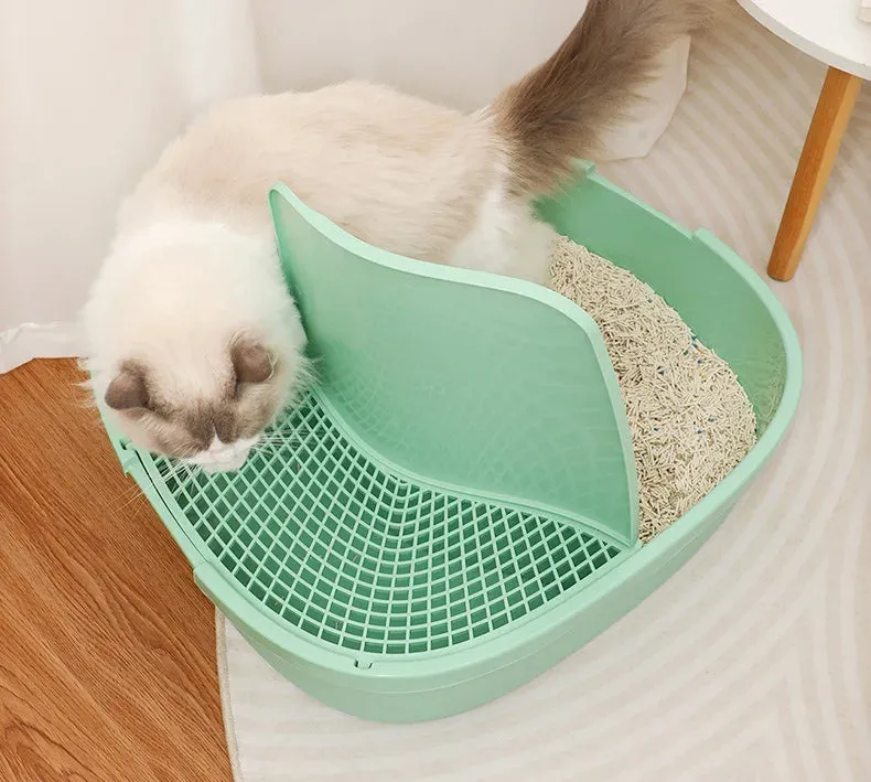 Extra-Large Enclosed Cat Litter Box with Deodorizing Cloister
