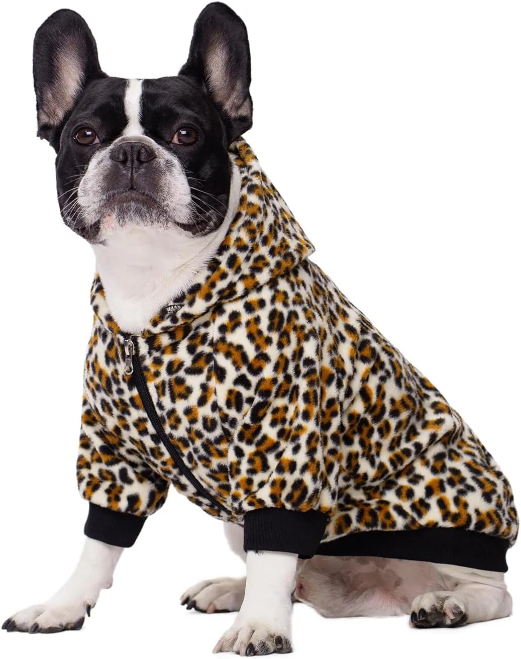 French Bulldog Clothes Dog Hoodie Sweatshirts with Pockets for Small Dogs Puppy Chihuahua Coat Clothing Pet Cat Hoodie Fleece Dog Sweaters Costume