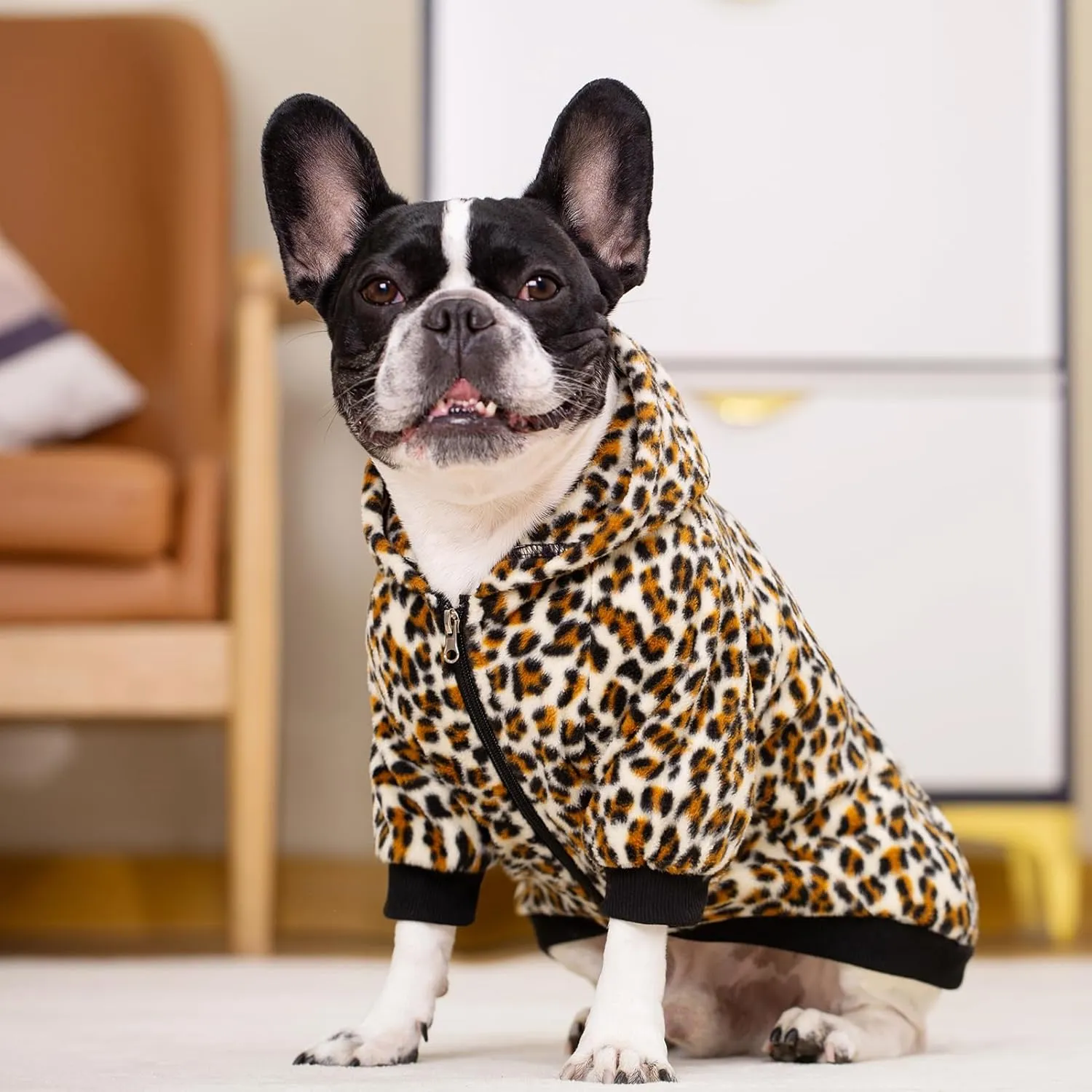 French Bulldog Clothes Dog Hoodie Sweatshirts with Pockets for Small Dogs Puppy Chihuahua Coat Clothing Pet Cat Hoodie Fleece Dog Sweaters Costume