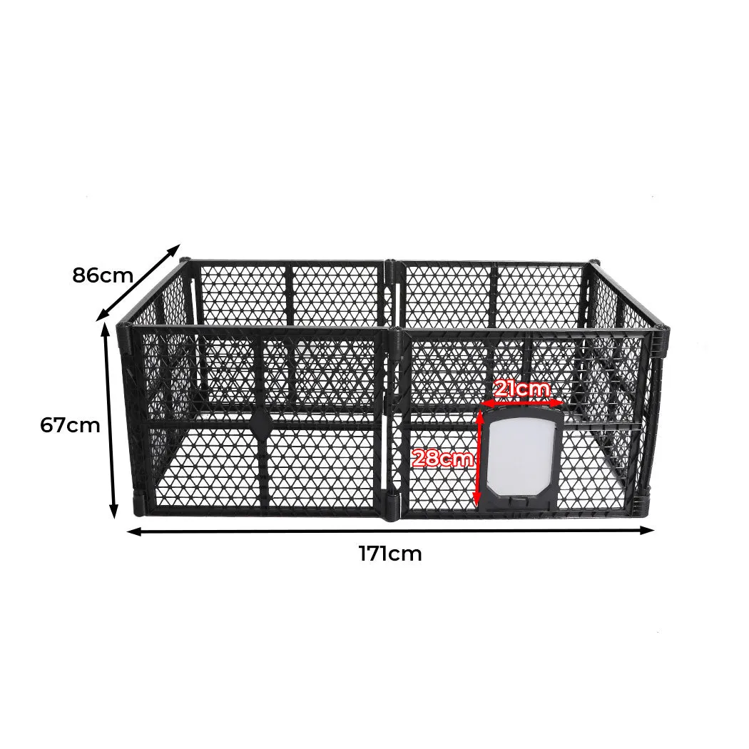 Garden Outdoor Pet Playpen Foldable 6 Panels