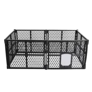 Garden Outdoor Pet Playpen Foldable 6 Panels