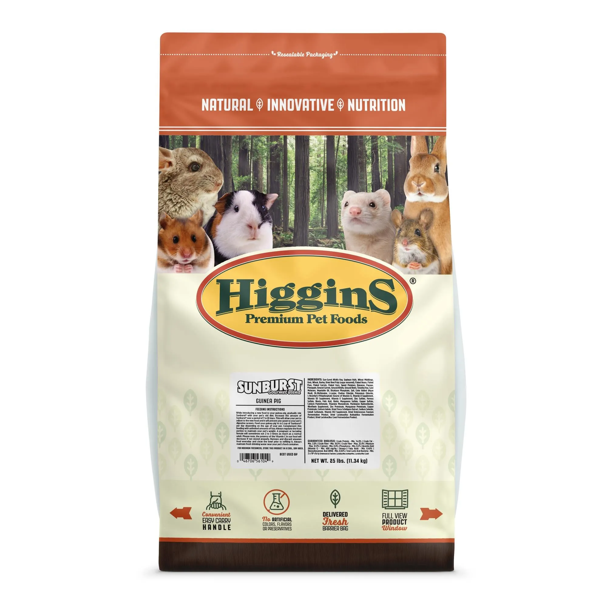 Higgins Sunburst Gourmet Blend Guinea Pig