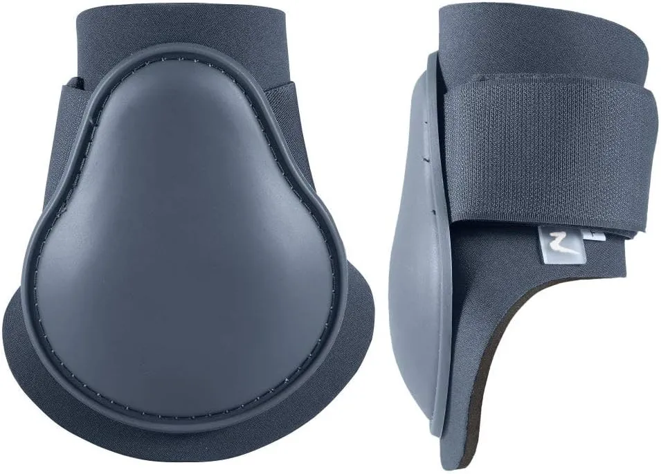 HORZE Chicago Fetlock Rear Boots | Lightweight, Adjustable, Jumping Horse Boots (Pair) - Dark Dark Blue - Horse
