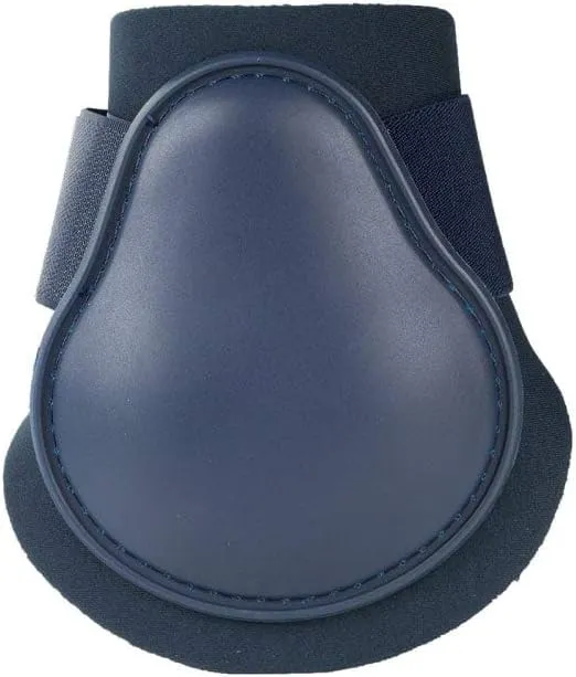 HORZE Chicago Fetlock Rear Boots | Lightweight, Adjustable, Jumping Horse Boots (Pair) - Dark Dark Blue - Horse