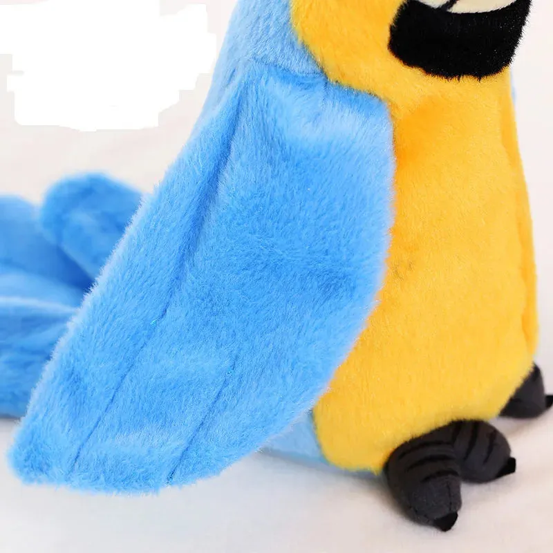 Interactive Talking Parrot Plush Toy with Sounds and Music Fun