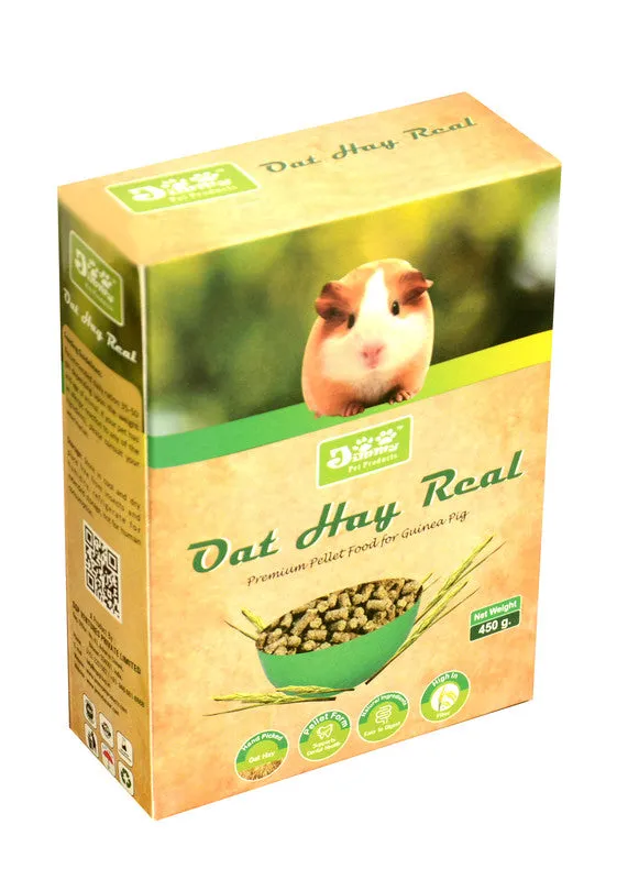 JiMMy Pet Products Oat Hay Real High Fiber Pellet Guinea Pig Food 450gm