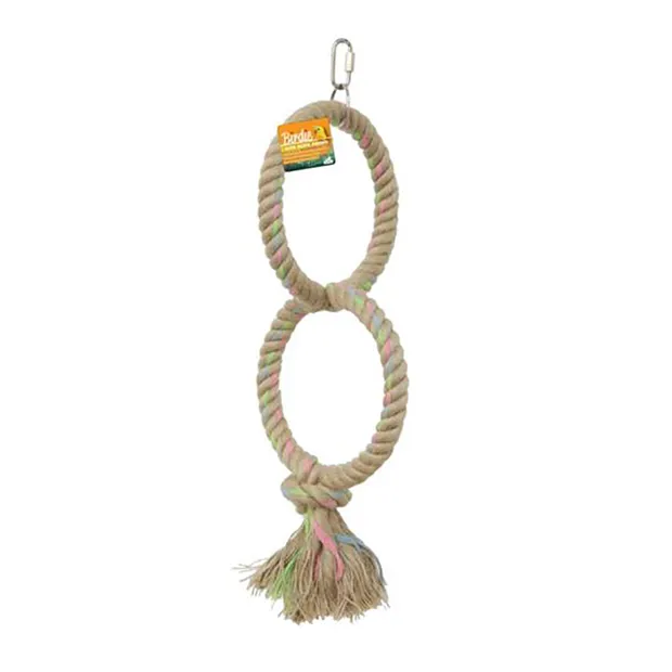 Jute Twin Parrot Ring - 16CM