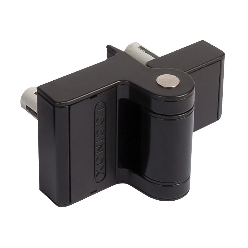 Locinox Puma Compact 2 Way Adjustment 180Deg Surface Mounted Hinge Black 9005