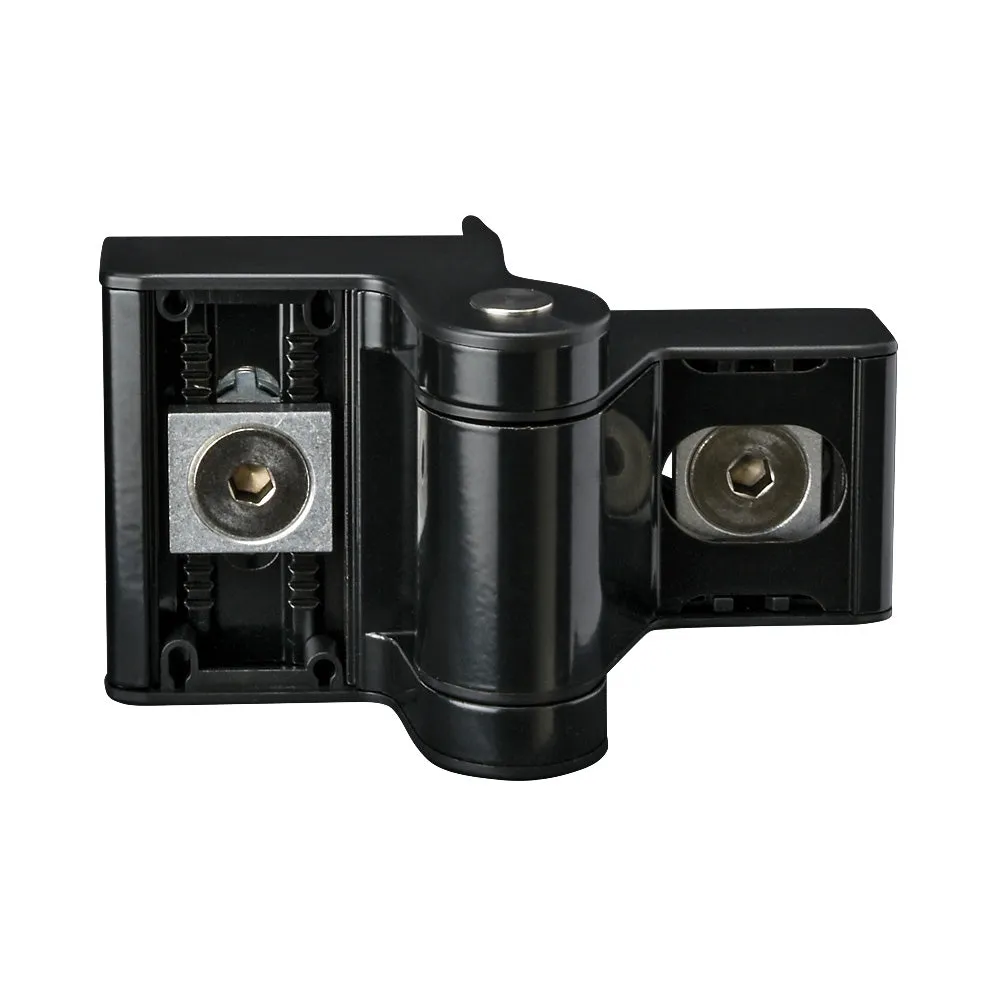 Locinox Puma Compact 2 Way Adjustment 180Deg Surface Mounted Hinge Black 9005