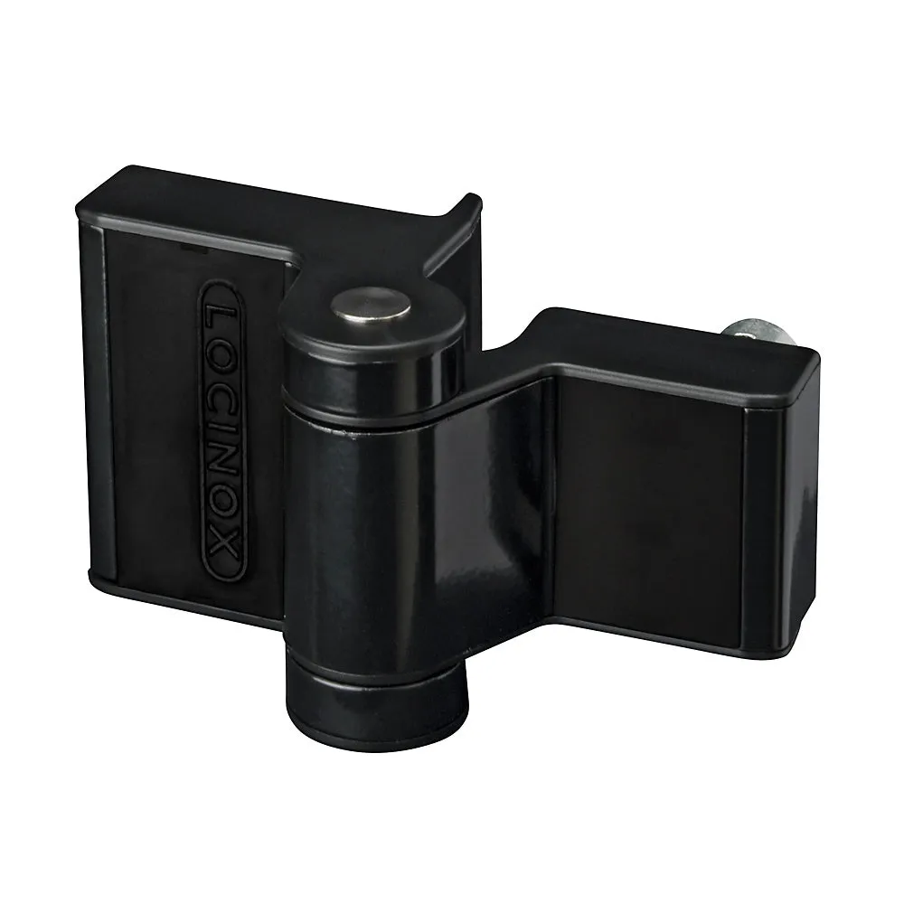 Locinox Puma Compact 2 Way Adjustment 180Deg Surface Mounted Hinge Black 9005
