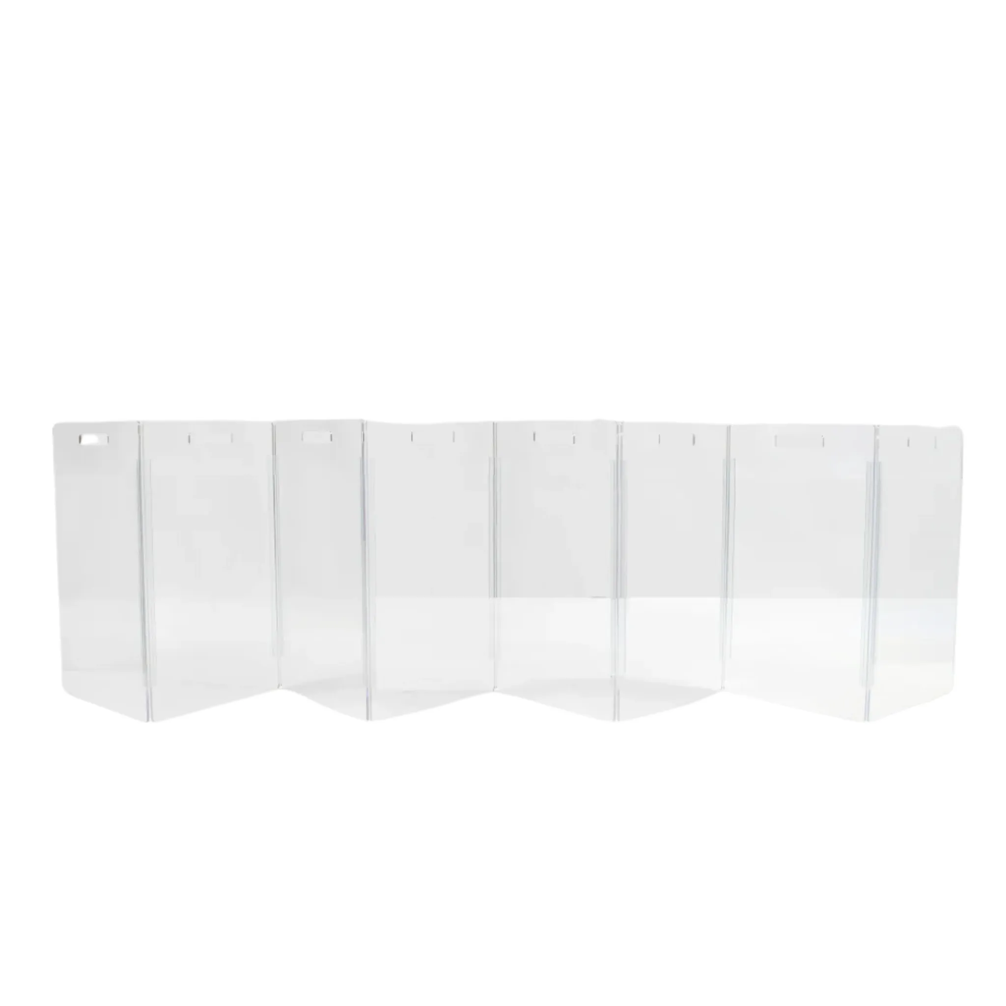 Low Clear Freestanding Zig Zag Pet Gate