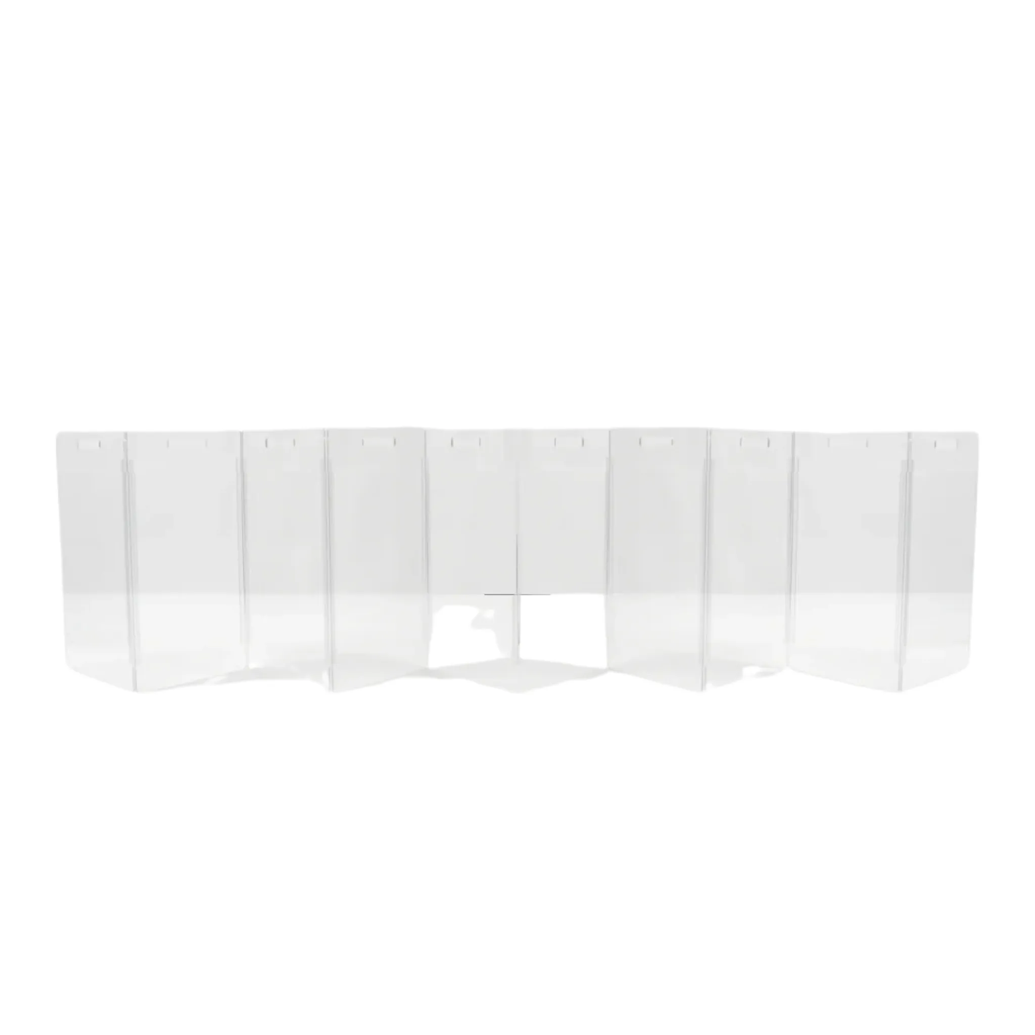 Low Clear Freestanding Zig Zag Pet Gate