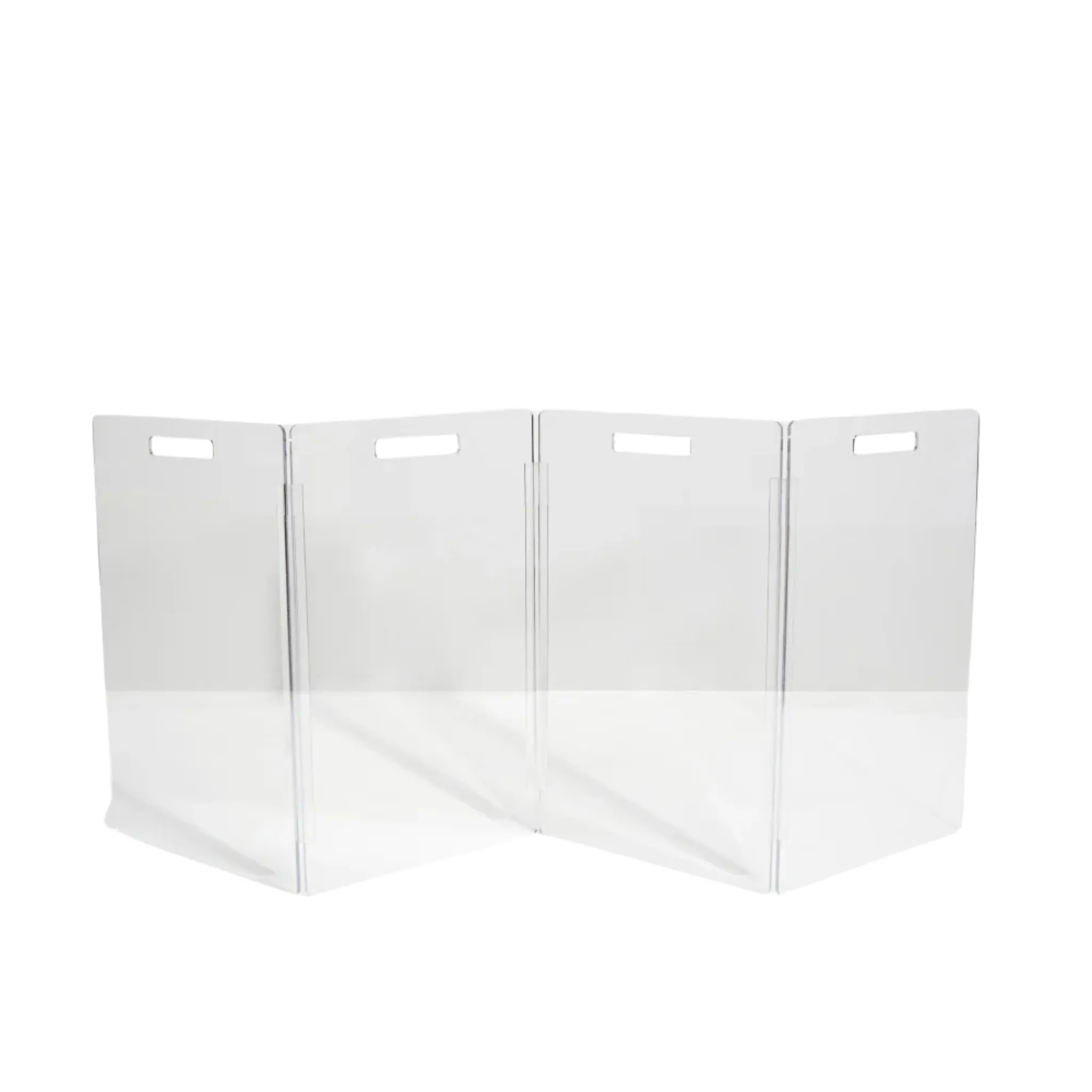 Low Clear Freestanding Zig Zag Pet Gate