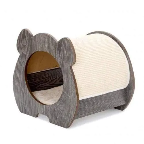 Lulu's World Lu-Casa Pico Oak Cat House