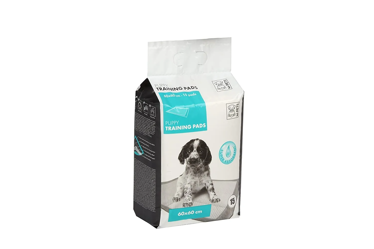 M-Pets Puppy Training Pads for Dogs, White