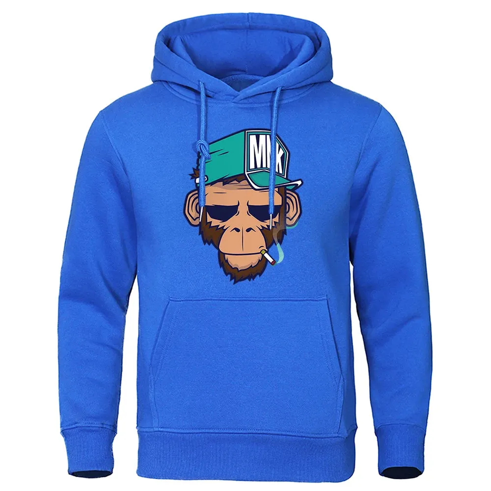 Men's Warm Hip Hop Fleece Streetwear Hoodie