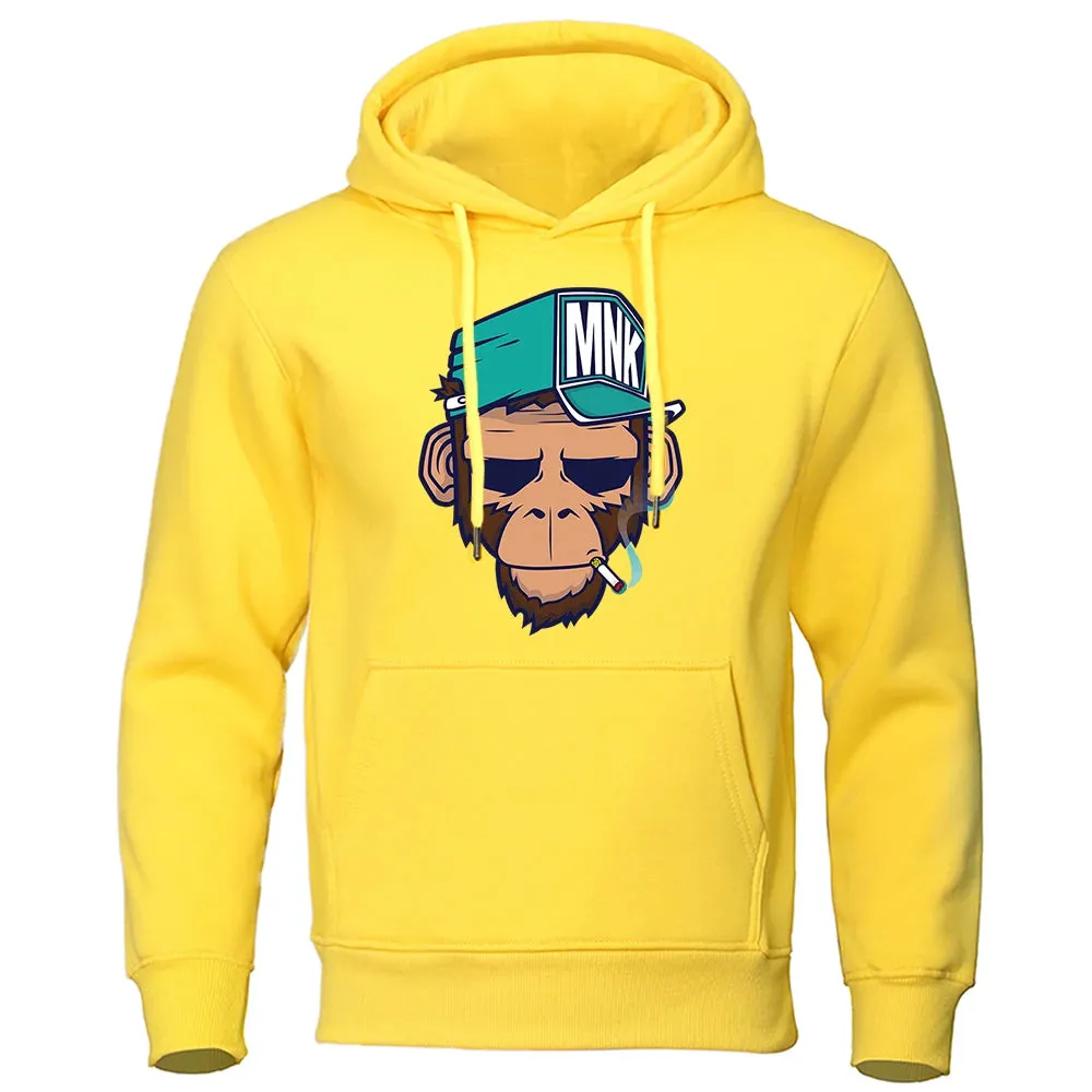 Men's Warm Hip Hop Fleece Streetwear Hoodie