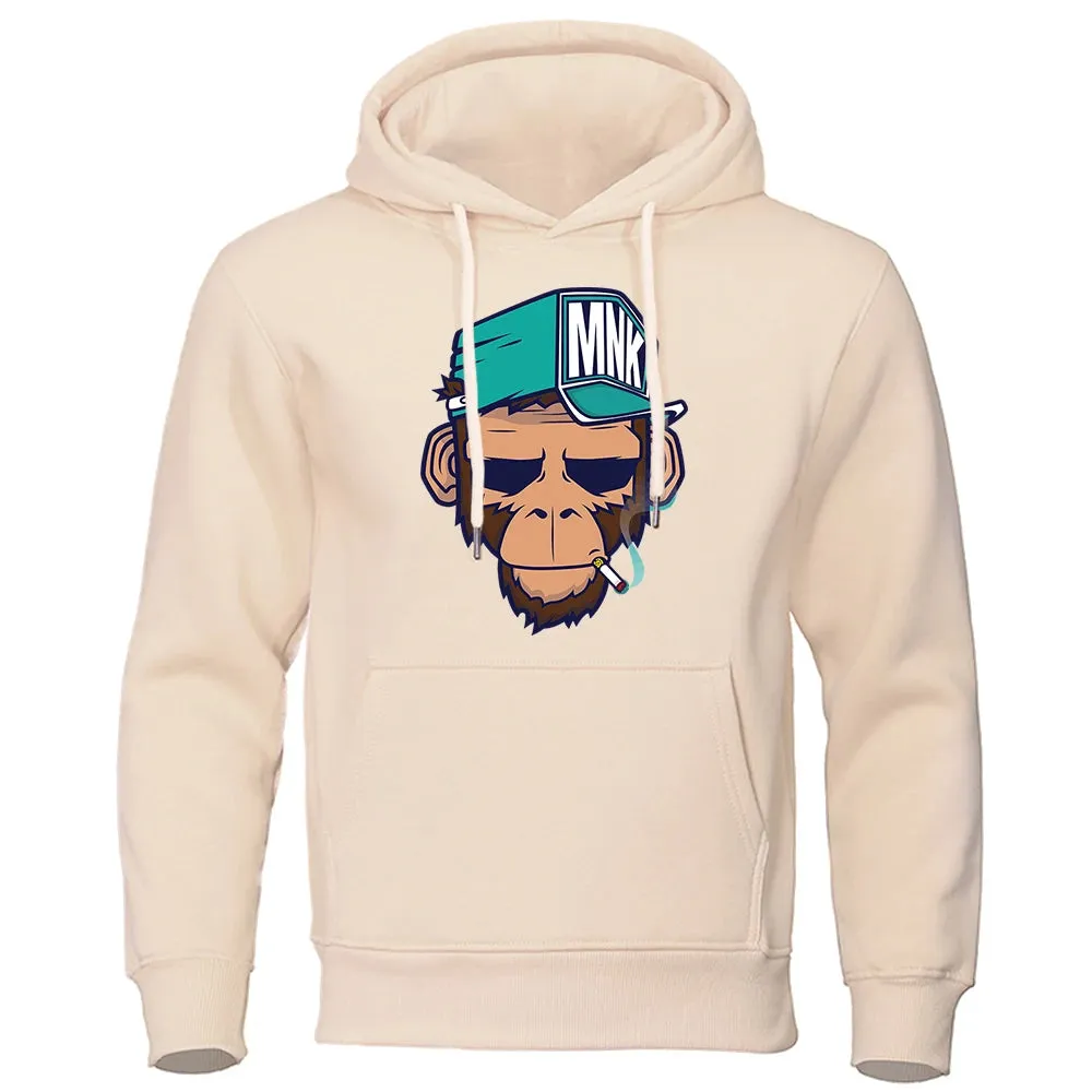 Men's Warm Hip Hop Fleece Streetwear Hoodie