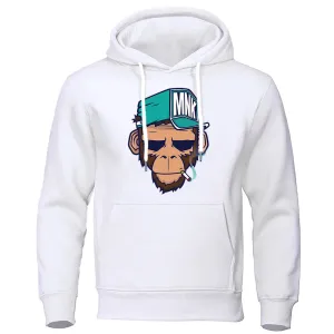 Men's Warm Hip Hop Fleece Streetwear Hoodie