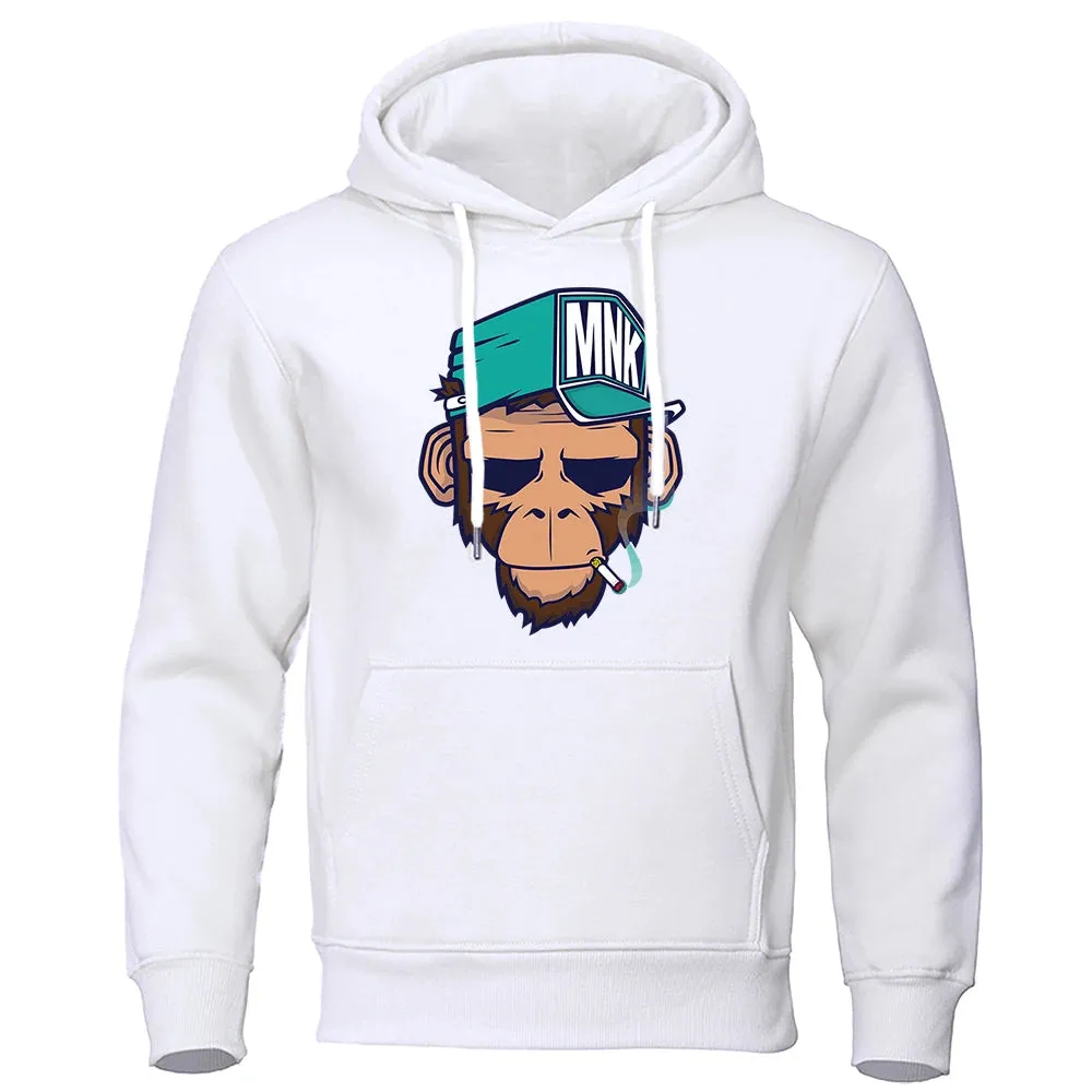 Men's Warm Hip Hop Fleece Streetwear Hoodie